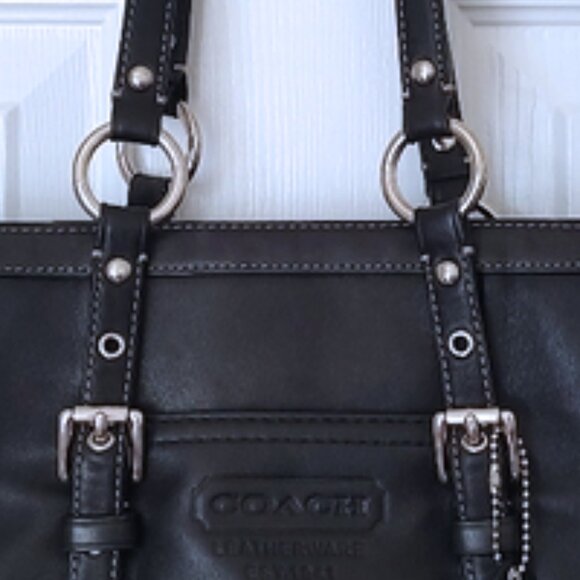 Coach Y2K vintage leather buckle Gallery tote #F11524 EUC - Picture 7 of 8